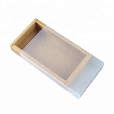 China WLT1-71 Recyclable Semi Transparent Plastic Sleeve Store Drawer Box Sliding Open Custom Essential Oil Box for sale