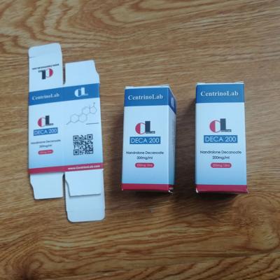 China ZPT2-340 DECA 250 Packaging Bottle Recyclable Small Paper Box 10ml Vial Bottle Pharmaceutical Paper Box for sale