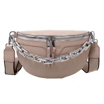 China Hot Selling Water Proof Waist Bag Fashion Women Messenger Bag New Style PU Leather Fanny Pack for sale