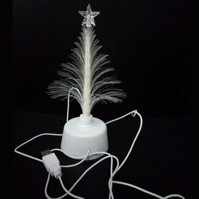 China Festival Home Decoration Hot Selling Color Changing LED USB Fiber Optic Christmas Tree Christmas Tree Home Decoration for sale