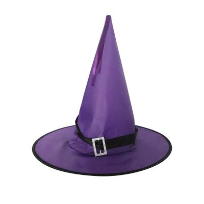 China Hot Amazon Sale Striped Party Hats Halloween Witch Hat For Women Kids Halloween Party Hat Halloween Gifts for sale