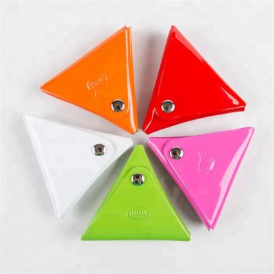 China Portable Promo Triangle PVC Coin Display Case Pouch Coin Bag for sale