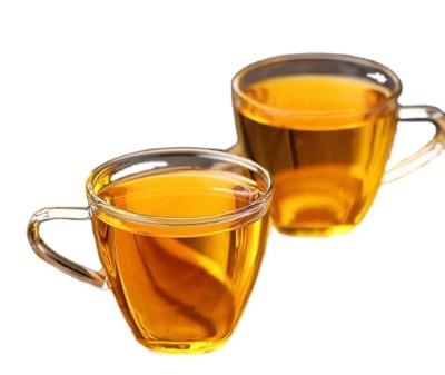 China Wholesale Stocked 150ml Tea Heat Resistant Glass Coffee Mug With Handle for sale