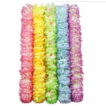 China High Quality Thicker Hawaiian Flower Leis Flower Leis Necklace Hawaiian Leis Flower Leis Necklace Hawiian Leis for sale