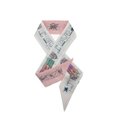 China European American Styles Silk Scarves Designer Print Scarf Silk Scarf For Women for sale