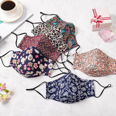 China Wholesale Promotion Breathable Washable 3D Facemask 3 Layers Floral Design Party Mask for sale