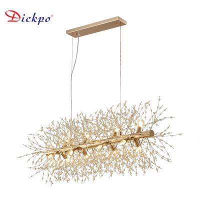 중국 Unique Design/High Quality DICKPO Indoor Lighting Modern Iron Ceiling Decoration Chandeliers Dining Room Pendant Chandelier Lamp 판매용