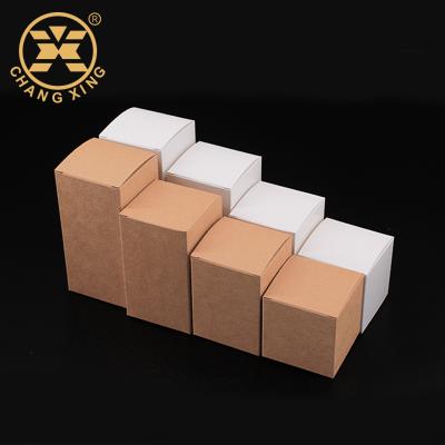 China Recyclable Simple White Square Small Size Homemade Cardboard Craft Birthday Candle Cardboard Box for sale