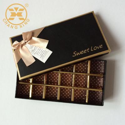 China Recyclable High End Custom Candy Coloyr Printing Luxury Fancy Paper Candy Chocolate Gift Packaging Box for sale