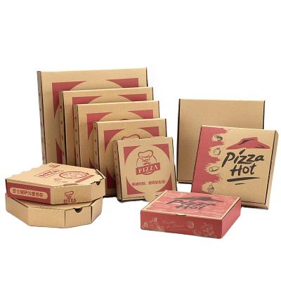 China China Manufacturers Recyclable Wholesale Rectangular Folding Cheap Custom Pizza Boxes for sale