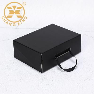 China Recyclable Custom White Black Corrugated Shoe Box Packaging Boxes For Parcels for sale