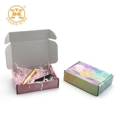 China Customized Recyclables Make Up Set Shipping Attractive Design Customized Logo Eyelash Paper Box Packaging for sale