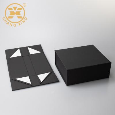 China Recyclable Custom Printed Matte Luxury Black Wig Packaging Boxes Rigid Box Black Perfume Boxes for sale