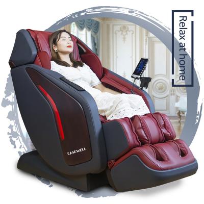 China Eco-Friendly EASEWELL 4d SL Body Track Massage Chair Weightless Foot Rollers Detachable and Washable Foot Area for sale