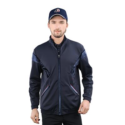 China Wholesale QUICK DRY golf jacket for men navy solid color polyester golf wind SOFTSHELL JACKET JACKET for men for sale