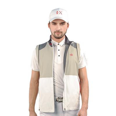 China Wholesale High Quality Breathable Golf Vest Men Two Tone Windproof Vest Golf Clothing Golf Clothing for sale