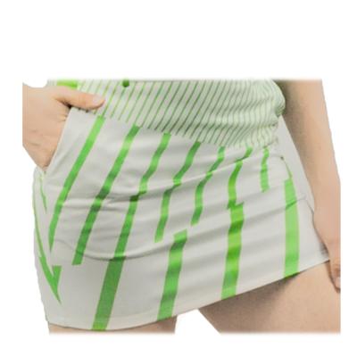 China New Design Women's Breathable Golf Skirts Short Ladies Golf Skirt Striped Golf Wear for sale