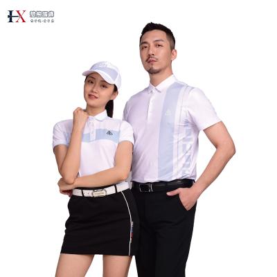 China High Quality Short Active Wear Shirt Mens Breathable T-shirt Golf Shirts Unisex Clothing For Couples for sale