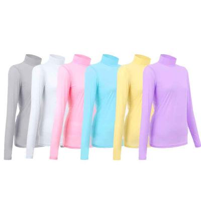 China Breathable Sun Protection Clothing Wholesale Clothing Golf Fishing Golf Solid Long Sleeve Shirts for sale