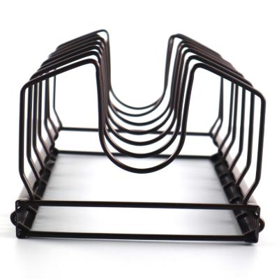 China Sustainable Popular Design Kitchen Countertop Frying Pot Rack Pan Lid Organizer for sale