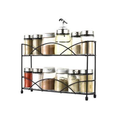 China Sustainable High Quality Set Storage For Kitchen Wall Mounted Spice Racks for sale