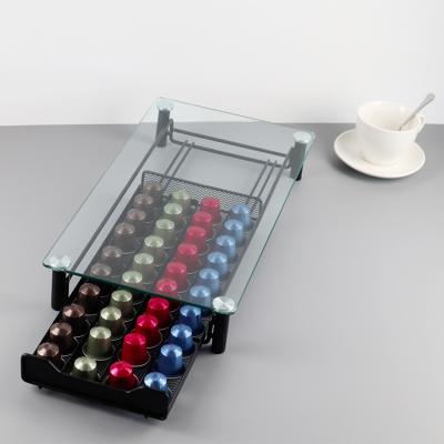 China Viable Hot Selling Drawer Organizer Nespresso Coffee Capsule Storage Pod Holder Drawer for sale