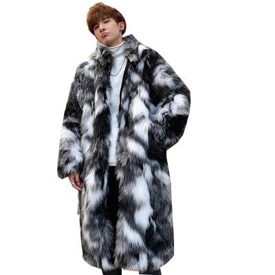 China Anti-Wrinkle Plus Size Men's Fur Coat Winter Warm Jacket Casual Anorak Fox Fur for sale