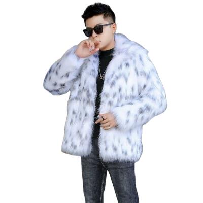 China Plus Size Men's Plus Size Fur Coat Leisure Warm Shorts Fur Coat Winter Fox Oversized Jacket for sale