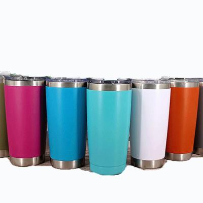 China Sublimation Blank Viable Insulated 20oz Slim Slim Tumbler Mug With Lid for sale