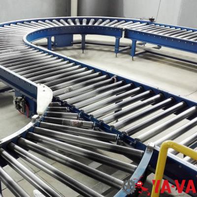 China New 2021 YA-VA Food Packaging Industry Roller Conveyor System, Powered Roller Conveyor for sale