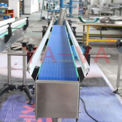 China Heat Resistant Mat Top Conveyor Plastic Modular Belt Conveyor System For Food Packaging Line for sale