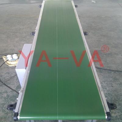 China Heat Resistant Stainless Steel Frame PVC Belt Conveyor For Plant Industry for sale