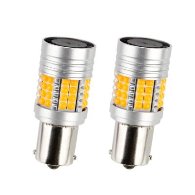 China Error Free Canbus Car Light S25 BA15S BAU15S T20 7440 LED Bulb WANTED Turn Signal Lamp With Fan LED 1156 Canbus 3030 48SMD 13.2V Automobile for sale