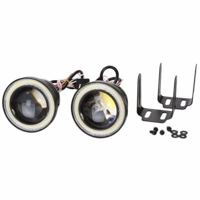 China Auto Lamp USA WANTED 3.5inch COB Angel Eyes Foglight Halo Ring Free Shipping Lights Led Daytime Running Light DRL Headlight Fog Lamp for sale