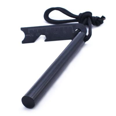 China For Camping Custom Survival Firesteel Ferrocerium Flint Rod Emergency 1/2x5inch Feuerstarter Bushcraft With Fire Rope for sale