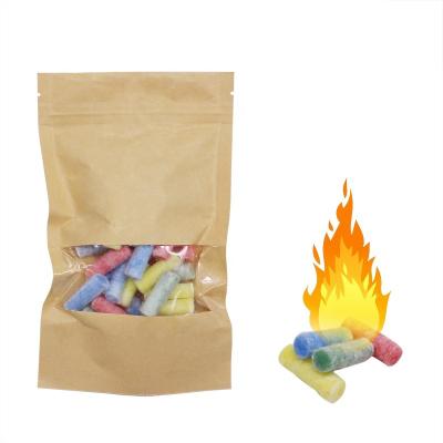 China For 50pcs Camping Rising Camping Feueranzunder Made Of Cotton Paraffin Fire Starter Flammable Material With Craft Bag for sale