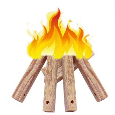 China For 10cm Long Bushcraft Fatwood Ignition Fire Starter Camping Wooden Stick Pine Eco Friendly Flammable Material For Hiking for sale