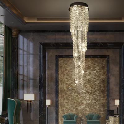 China Modern Gorgeous Luxury Style Hotel Lobby Restaurant Decoration Led Crystal Chandelier for sale