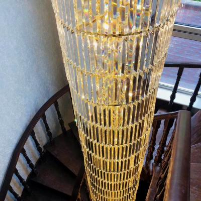 China Hall Pendant Light Villa Stair Modern Lobby Modern Luxury Banquet Hotel Decoration Chandelier for sale