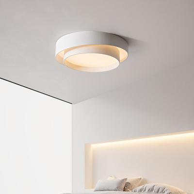 China Surface Mounted Nordic White Home Villa Bedroom Hotel Style Corridor Decorative Modern Ceiling Lamp for sale