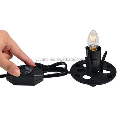 China Home appliance USA lamp cord with on/off switch and E12 holder with large plate for sale