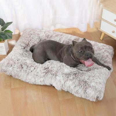 China Waterproof High Quality Designer Customized Dog Beds Eco Friendly Cat Cave Square Soft Washable Luxury Dog Bed for sale