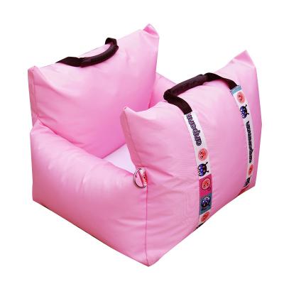 China Stocked High Quality All Weather Pink Portable Pet Car Seat Dog Protector Simple Design Soft Safe Durable Dog Car Seat for Small Dogs for sale