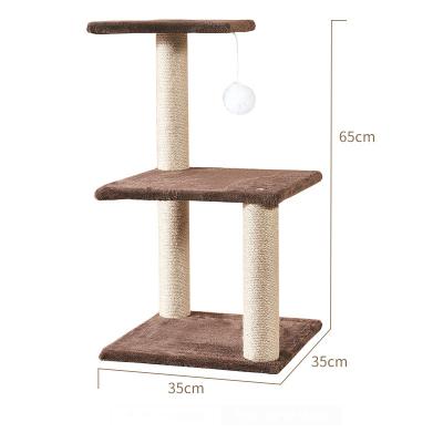 China Sustainable Hot Sale Low Moq Simple Cat Tree Tower Large-Scale Multilayer Space Capsule Cat Climbing Frame Jump Cat Climb Tree for sale