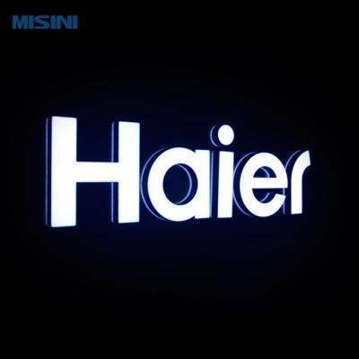 China Shops Wholesale Electronic LED Signs For Wall Haier Signage Showcase Store Acrylic Letters Illuminated Sign for sale