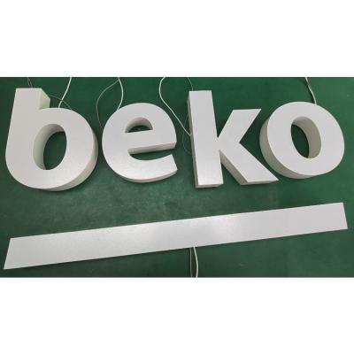 China Shop LED Electronic Signs For Sales beko Sales Showcase Wall Signage Acrylic Illuminated Letters Advertising Illuminated Sign for sale