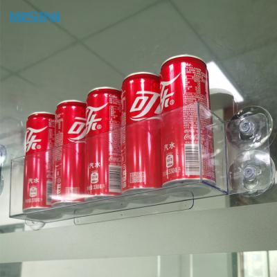 China clear clear beverage beer cola food display box tray in freezer clod coin acrylic refrigerated display box MSN-145698 for sale