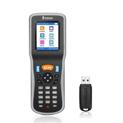 China Eyoyo 1D Wireless Barcode Scanner Data Collector Handheld Inventory Counter Scanner A3 LCD Display with USB Receiver and 2.2 inch TFT Color for sale