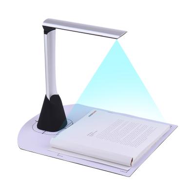 China Portable High Speed ​​A4 USB Book Image Document Camera Scanner 5 Mega-pixel HD High Definition Max With Light Max. A4 of ROC function LEDs for sale