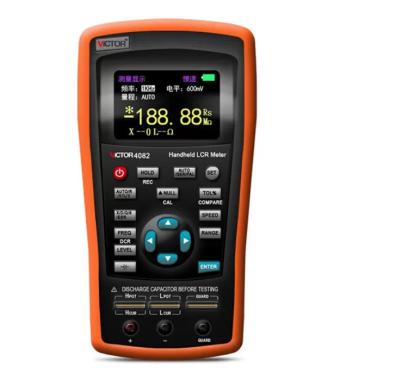 China VICTOR 4082 Residual Voltage 100KHz Meter High Accuracy Measuring Inductance Plastic Handheld Multimeter for sale